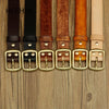 Handmade Belt Buckles for Men Thick Natural Vegetable Tanned Leather Leather Pin Buckle Mens Waist Belt Men's Belt Gifts for Men
