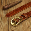 Handmade Belt Buckles for Men Thick Natural Vegetable Tanned Leather Leather Pin Buckle Mens Waist Belt Men's Belt Gifts for Men
