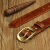 Handmade Belt Buckles for Men Thick Natural Vegetable Tanned Leather Leather Pin Buckle Mens Waist Belt Men's Belt Gifts for Men