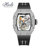 Haofa Ladies Automatic Watch Hollow Kangaroo Dial Luxury Diamond Bezel Sapphire Mirror Waterproof Mechanical Women's Watch 1992