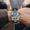 Haofa Luxury GMT Flying Tourbillon Mens Watch Sapphire Manual Mechanical Watch for Men Day And Night Waterproof Casual 1036-1