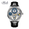 Haofa Luxury GMT Flying Tourbillon Mens Watch Sapphire Manual Mechanical Watch for Men Day And Night Waterproof Casual 1036-1