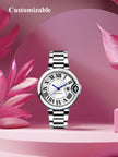 Haullern Top Quality Luxury Lady Watch Ballon Bleu Original Swiss Automatic Mechanical Movement Sapphire Crystal Waterproof 30M