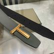 High Quality Designer Belts Men Fashion T Letter Luxury Famous Genuine Leather Belt Jeans Formal Cowskin Black Waist Strap 3.8cm