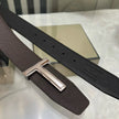High Quality Designer Belts Men Fashion T Letter Luxury Famous Genuine Leather Belt Jeans Formal Cowskin Black Waist Strap 3.8cm