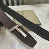 High Quality Designer Belts Men Fashion T Letter Luxury Famous Genuine Leather Belt Jeans Formal Cowskin Black Waist Strap 3.8cm