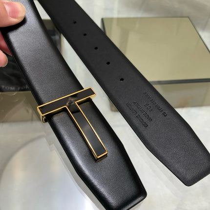 High Quality Designer Belts Men Fashion T Letter Luxury Famous Genuine Leather Belt Jeans Formal Cowskin Black Waist Strap 3.8cm