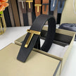 High Quality Designer Belts Men Fashion T Letter Luxury Famous Genuine Leather Belt Jeans Formal Cowskin Black Waist Strap 3.8cm