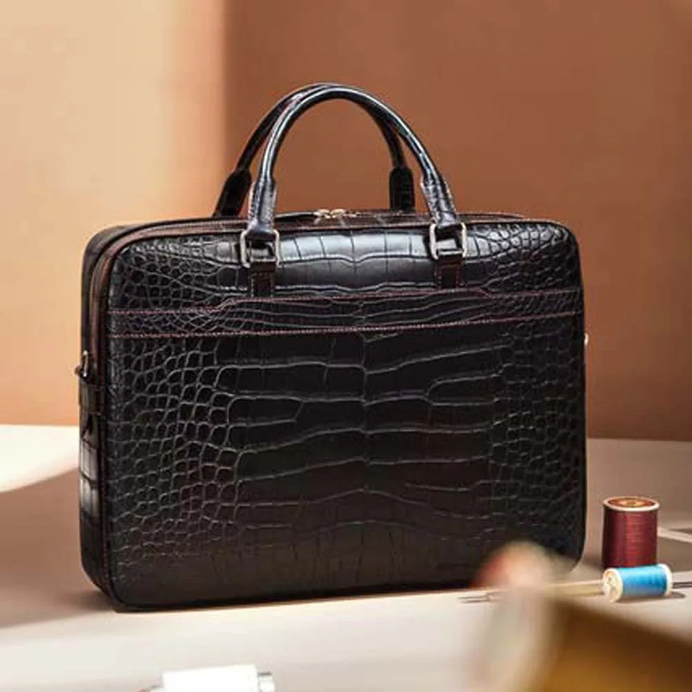 KEXIMA gete americas  alligator Men bags  handbag  men briefcase  business large capacity    Single shoulder bag crocodile bag