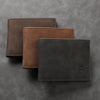 Light Face Soft Leather Mens Horizontal Multifunctional Walle Mens Short Wallet Fashion