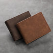 Light Face Soft Leather Mens Horizontal Multifunctional Walle Mens Short Wallet Fashion