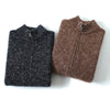 Men Cardigan Design Fashion Sweater Winter Warm Luxury 100% Cashmere Smart Casual Thick O-Neck  Computer Knitted