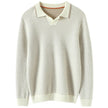 Men Design Fashion Sweater Winter Warm Luxury 100% Cashmere Pullover Men  High Street  Turn-down Collar  Computer Knitted
