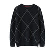 Men Design Fashion Sweater  Winter Warm Luxury 100% Cashmere Smart Casual  Computer Knitted  O-Neck  Man Clothes