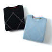 Men Design Fashion Sweater  Winter Warm Luxury 100% Cashmere Smart Casual  Computer Knitted  O-Neck  Man Clothes