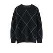 Men Design Fashion Sweater  Winter Warm Luxury 100% Cashmere Smart Casual  Computer Knitted  O-Neck  Man Clothes