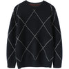 Men Design Fashion Sweater  Winter Warm Luxury 100% Cashmere Smart Casual  Computer Knitted  O-Neck  Man Clothes