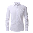 Men's Casual Fashion Classic Basic Business Solid Color Long Sleeved white Shirt Pink Green Red Orange Blue High Quality Shirts