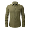 Men's Casual Fashion Classic Basic Business Solid Color Long Sleeved white Shirt Pink Green Red Orange Blue High Quality Shirts