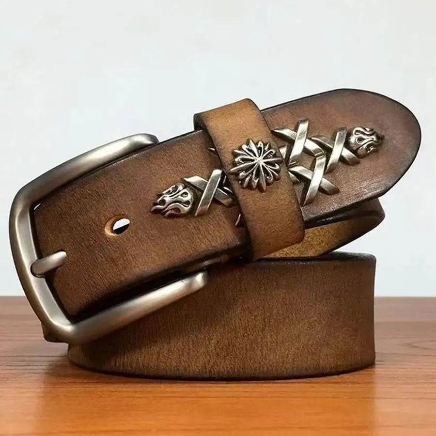 Men's Leather Belt New Male Waistband Ceinture Hommes Leather Belts for Men Width:38mm Accessories Belts