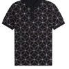 Men's new summer breathable lapel POLO casual T-shirt printed polo shirt
