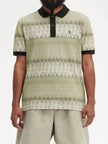 Men's new summer breathable lapel POLO casual T-shirt printed polo shirt
