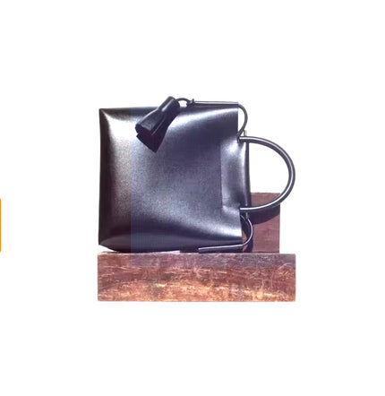 Nanyi niche design fringe retro simple leather small square baotou layer cowhide single shoulder crossbody lawyer bag woman