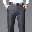 New Business Casual Suit Pants Men Solid High Waist Straight Office Formal Trousers Mens Classic Style Suit Long Pants ZL258