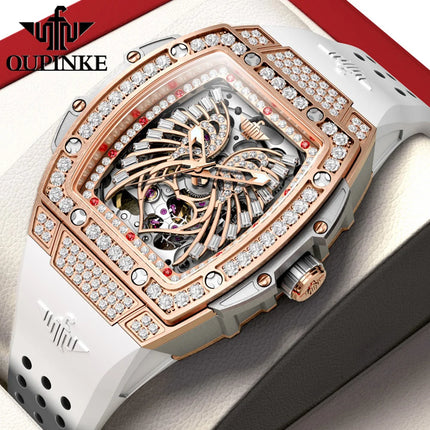 OUPINKE Women's Watches Imported Japan MIYOTA Movement Luxury Elegant Butterfly Design Automatic Mechanical Ladies Watches