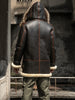 Retro Pilot Genuine Leather Jacket Sheepskin and Fur Men's Coat Real Leather Fur 26mm Thickened 2022 Winter Shearling Overcoat