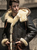 Retro Pilot Genuine Leather Jacket Sheepskin and Fur Men's Coat Real Leather Fur 26mm Thickened 2022 Winter Shearling Overcoat