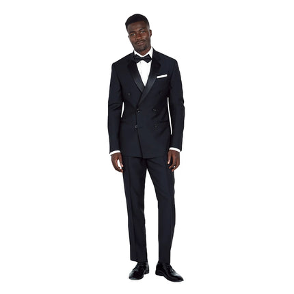 Men’s Suit Notch Lapel Double Breasted Jacket Pants Set