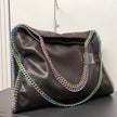 Stella New Women's Bag McCartney PVC Fabric Chain Bag European and American Fashion One Shoulder Oblique Straddle Handheld Tote
