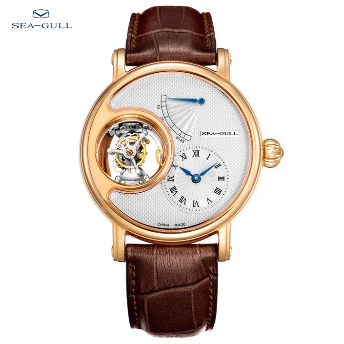 Sea-Gull Master Series Qyi No.1 Tri-Axial Tourbillon Business Men's Luxury Manual Mechanical Watch Top Brand