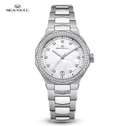 Seagull Luxury Women's Watches Date Luminous Waterproof Mechanical Wristwatch Ladies Stainless Steel Clock Mujer Relogios 1140L