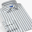 Smart Five Windsor Collar Dress Shirts Men Slim Fit Long Sleeve Cotton Striped Shirts Man Office Formal Camisa Masculina