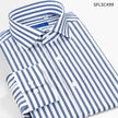 Smart Five Windsor Collar Dress Shirts Men Slim Fit Long Sleeve Cotton Striped Shirts Man Office Formal Camisa Masculina