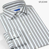 Smart Five Windsor Collar Dress Shirts Men Slim Fit Long Sleeve Cotton Striped Shirts Man Office Formal Camisa Masculina