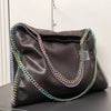 Stella New Women's Bag McCartney PVC Fabric Chain Bag European and American Fashion One Shoulder Oblique Straddle Handheld Tote