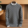 Thicked 100% pure cashmere sweater men  Winter   white bottom Warm Soft Navy Gray sweater loose thickened sweater