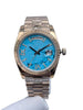 Timepiece for the Modern Lady - Ladies Diamond Face Watch, 36mm Dial, Calendar Window, Folding Buckle