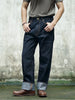 Waist Men's Jeans Middle 23OZ Heavy Weight Selvedged Denim Bukleback Straight Jeans Amekaji Cowboy Motorcycle Cargo Pants