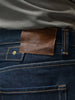 Waist Men's Jeans Middle 23OZ Heavy Weight Selvedged Denim Bukleback Straight Jeans Amekaji Cowboy Motorcycle Cargo Pants
