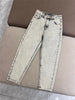 Women's High-Waisted Jeans, New Fashion, Straight Leg Pants, Female Clothing, 2024 B * C