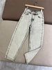 Women's High-Waisted Jeans, New Fashion, Straight Leg Pants, Female Clothing, 2024 B * C