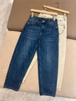 Women's High-Waisted Jeans, New Fashion, Straight Leg Pants, Female Clothing, 2024 B * C