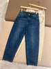 Women's High-Waisted Jeans, New Fashion, Straight Leg Pants, Female Clothing, 2024 B * C