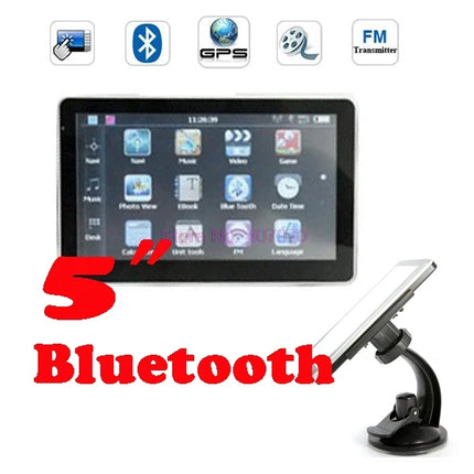 by DHL or Fedex 20pcs 5 Inch GPS Navigator+MTK+128MB+4GB+Bluetooth+Av in+FM /3D Map 256mb 8gb
