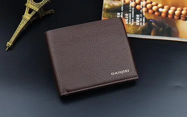 by dhl or ems 50pcs Designer Brand Men Wallet Short Genuine Leather Wallet Slim Pocket Wallet Pusre