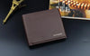 by dhl or ems 50pcs Designer Brand Men Wallet Short Genuine Leather Wallet Slim Pocket Wallet Pusre